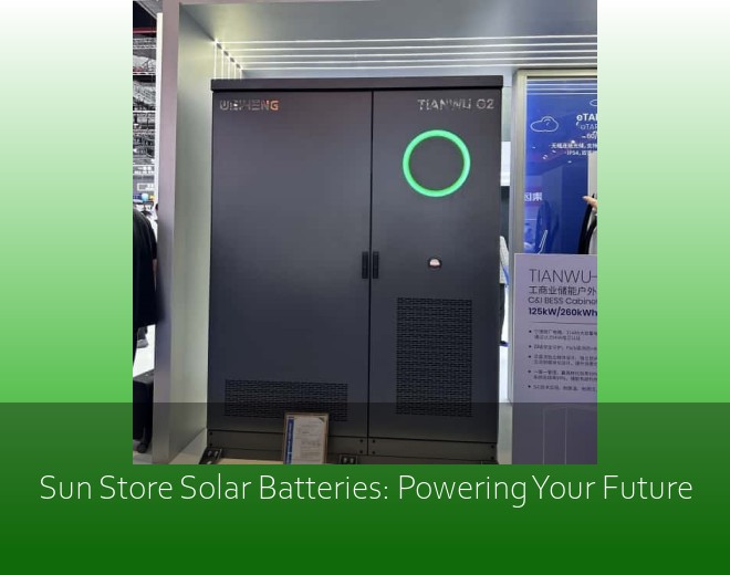 Sun Store Solar Batteries: Powering Your Future